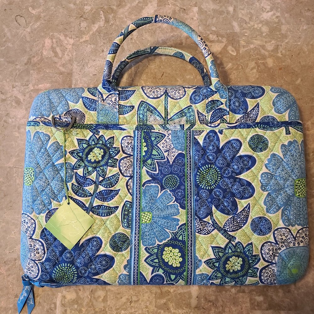 NWT Vera Bradley Laptop Portfolio Doodle Daisy